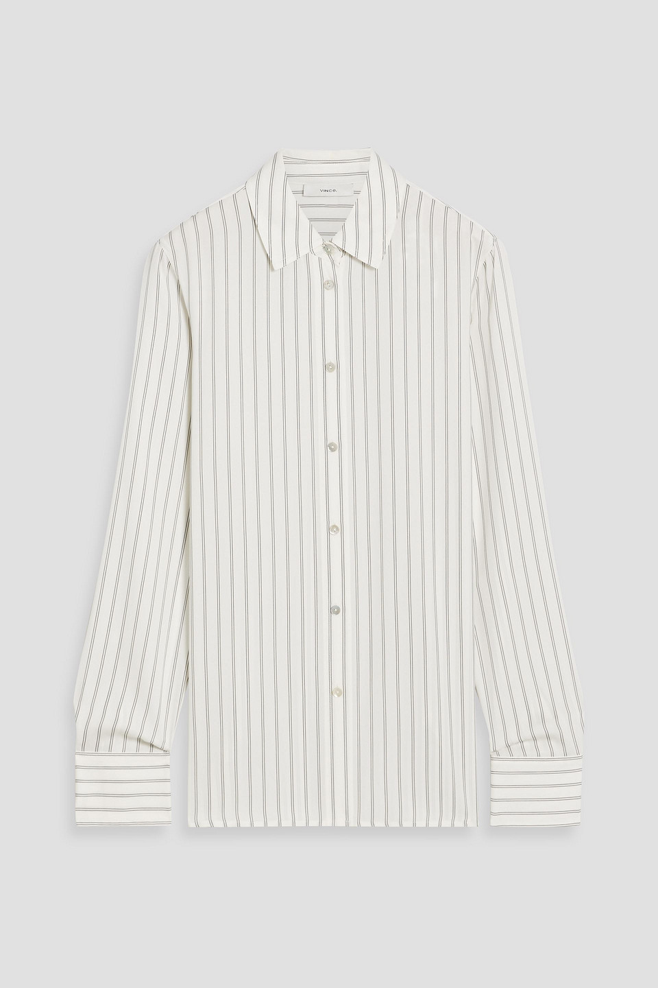 Vince Striped Silk-blend Shirt