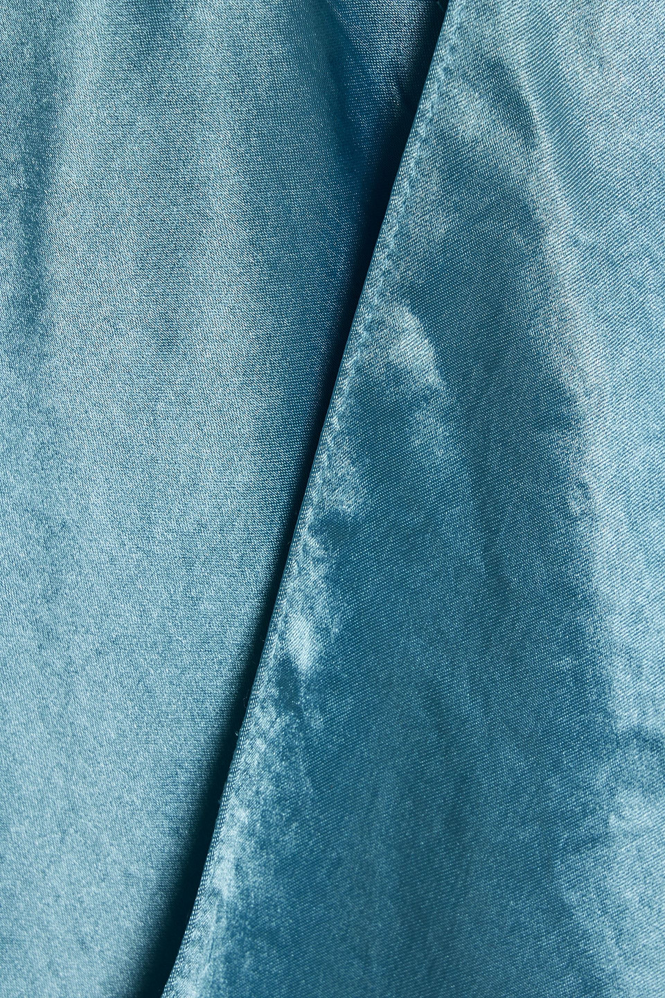 Vince Wrap-effect Crinkled-satin Top