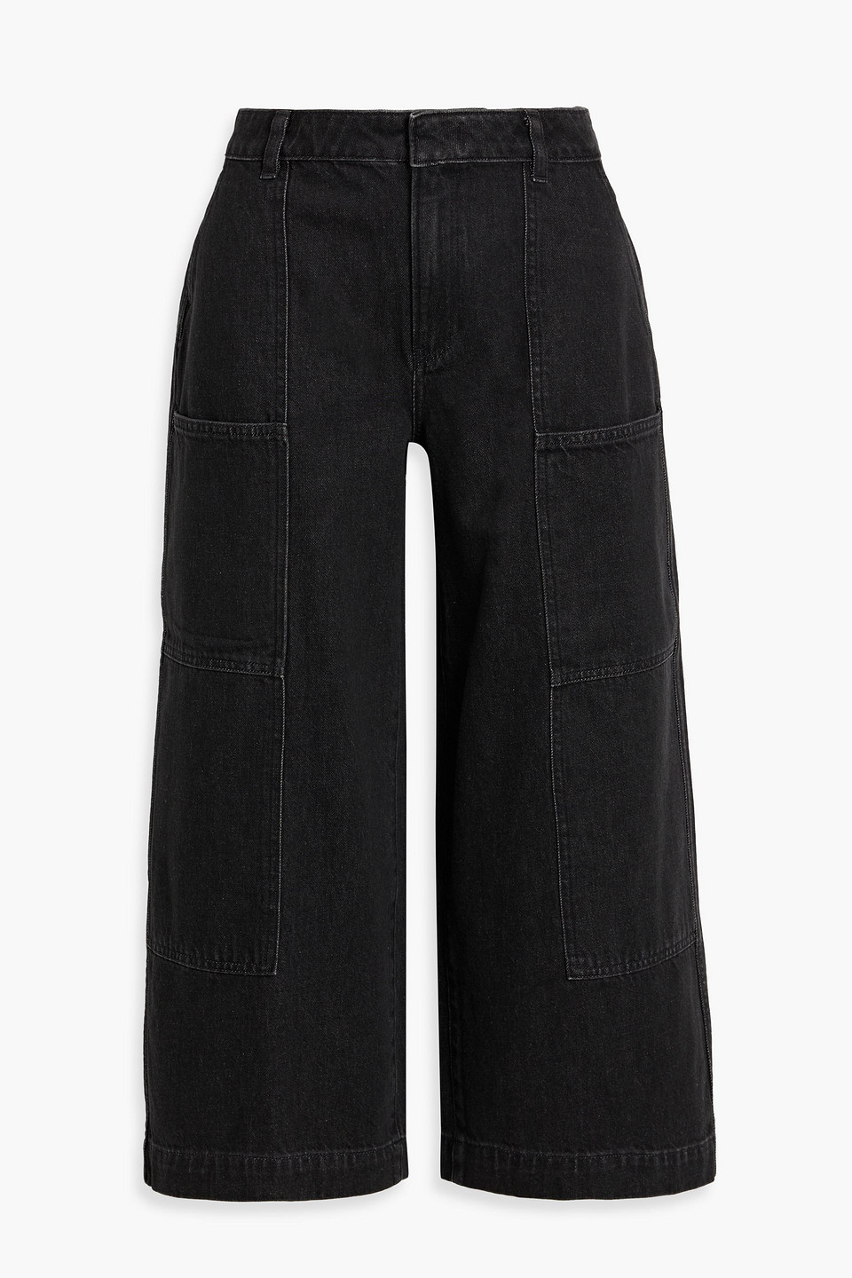 Vince Cropped High-rise Cargo Jeans