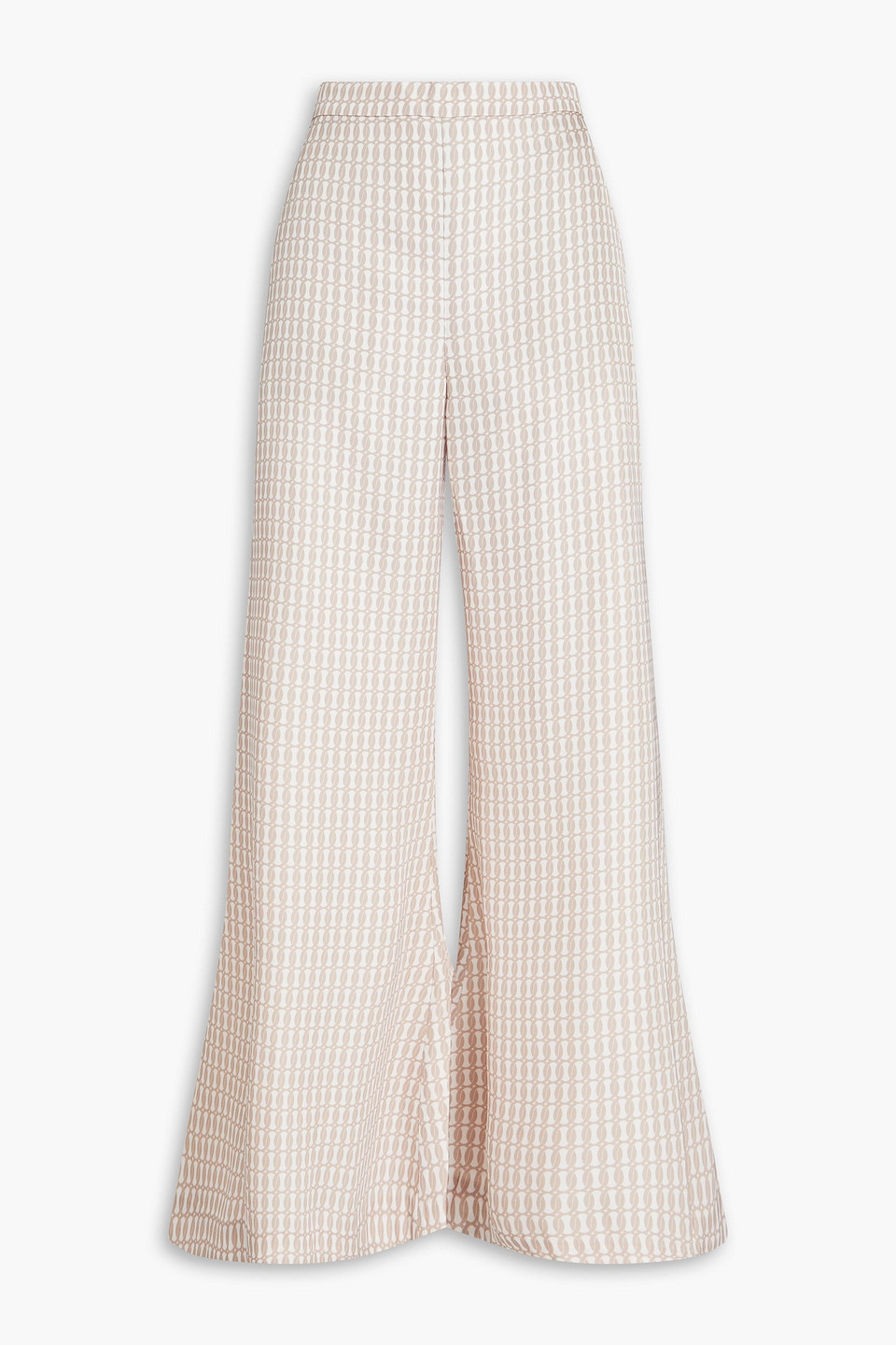 BY MALENE BIRGER LUCEE PRINTED TWILL FLARED PANTS