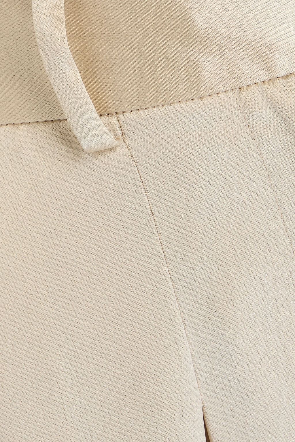 BY MALENE BIRGER بنطلون "ديوريت" بأرجل واسعة من الساتان بكسرات