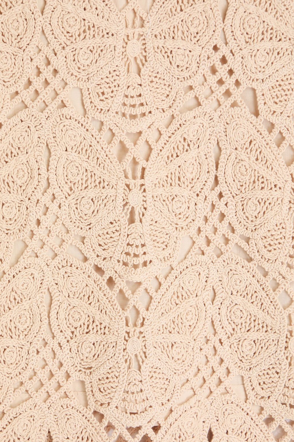 BY MALENE BIRGER تنورة متوسطة الطول من القطن محبوكة بحبكة كروشيه