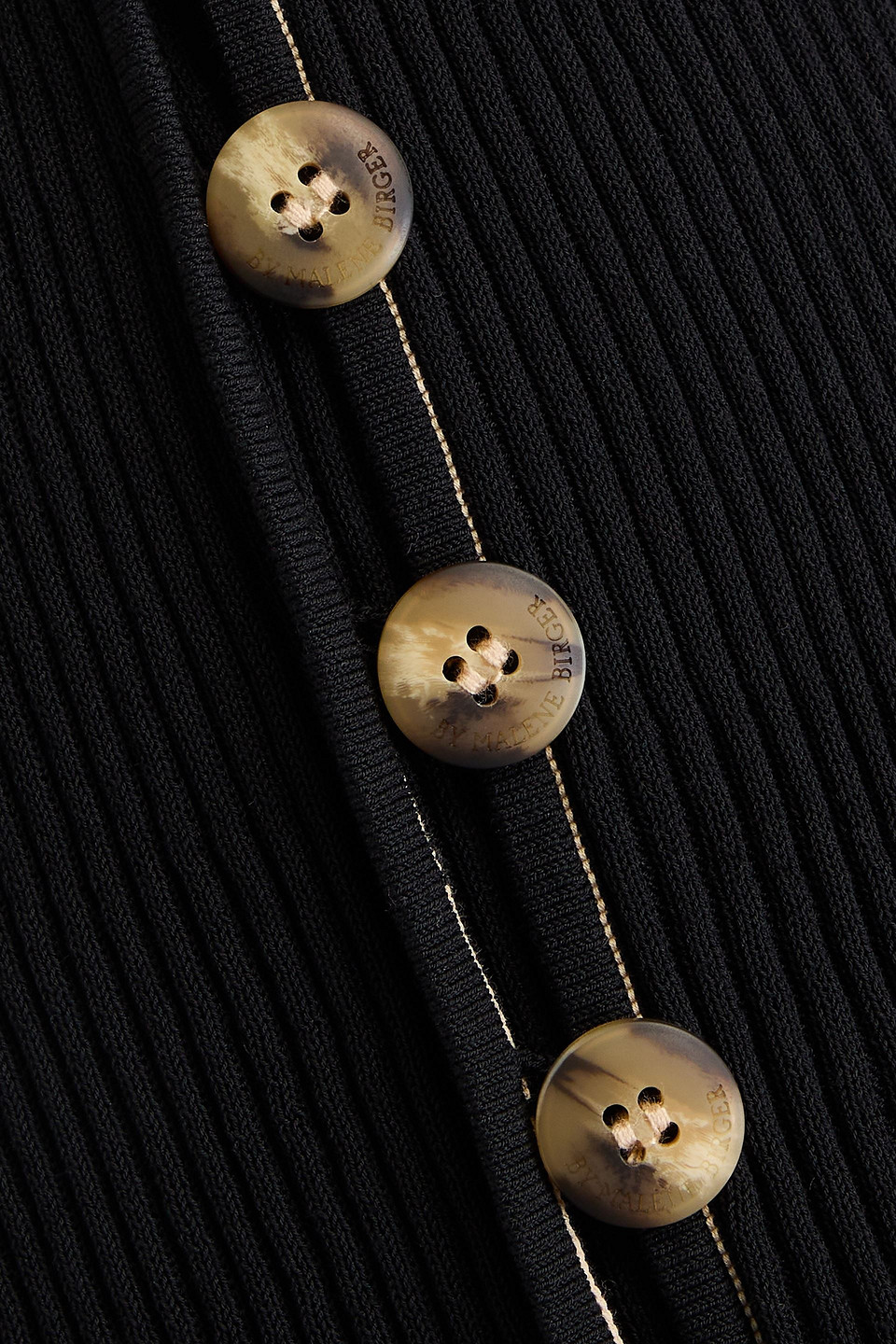 BY MALENE BIRGER BOLONE LAYERED COTTON-BLEND JERSEY FLARED PANTS