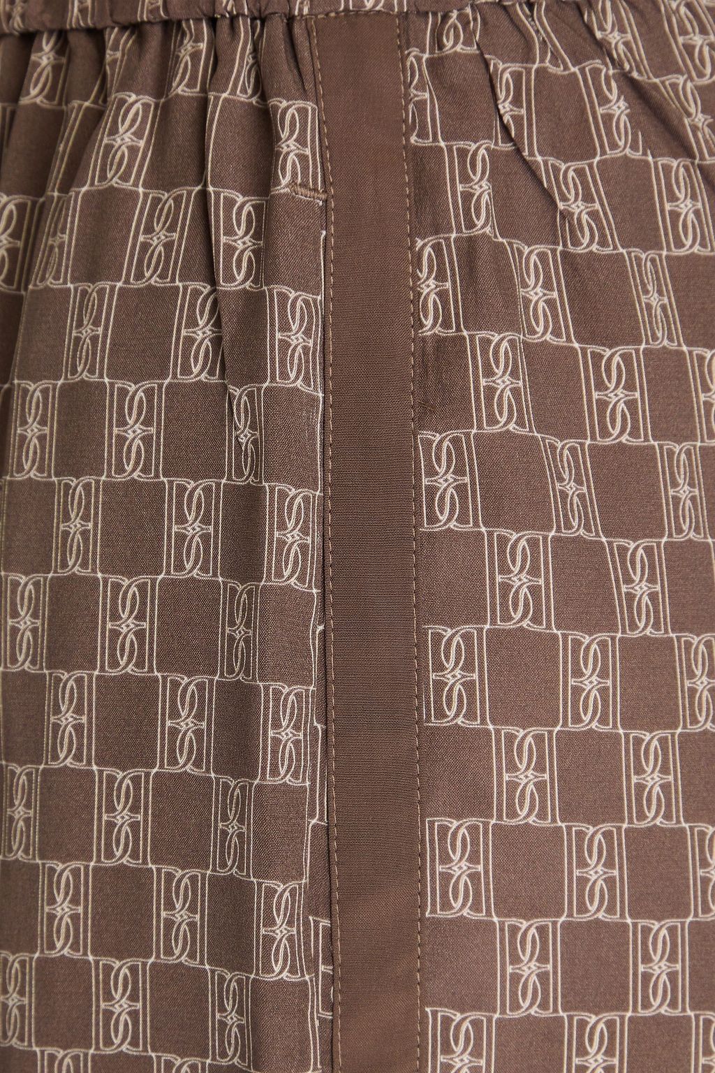 BY MALENE BIRGER クレープデシン ショートパンツ プリント入り