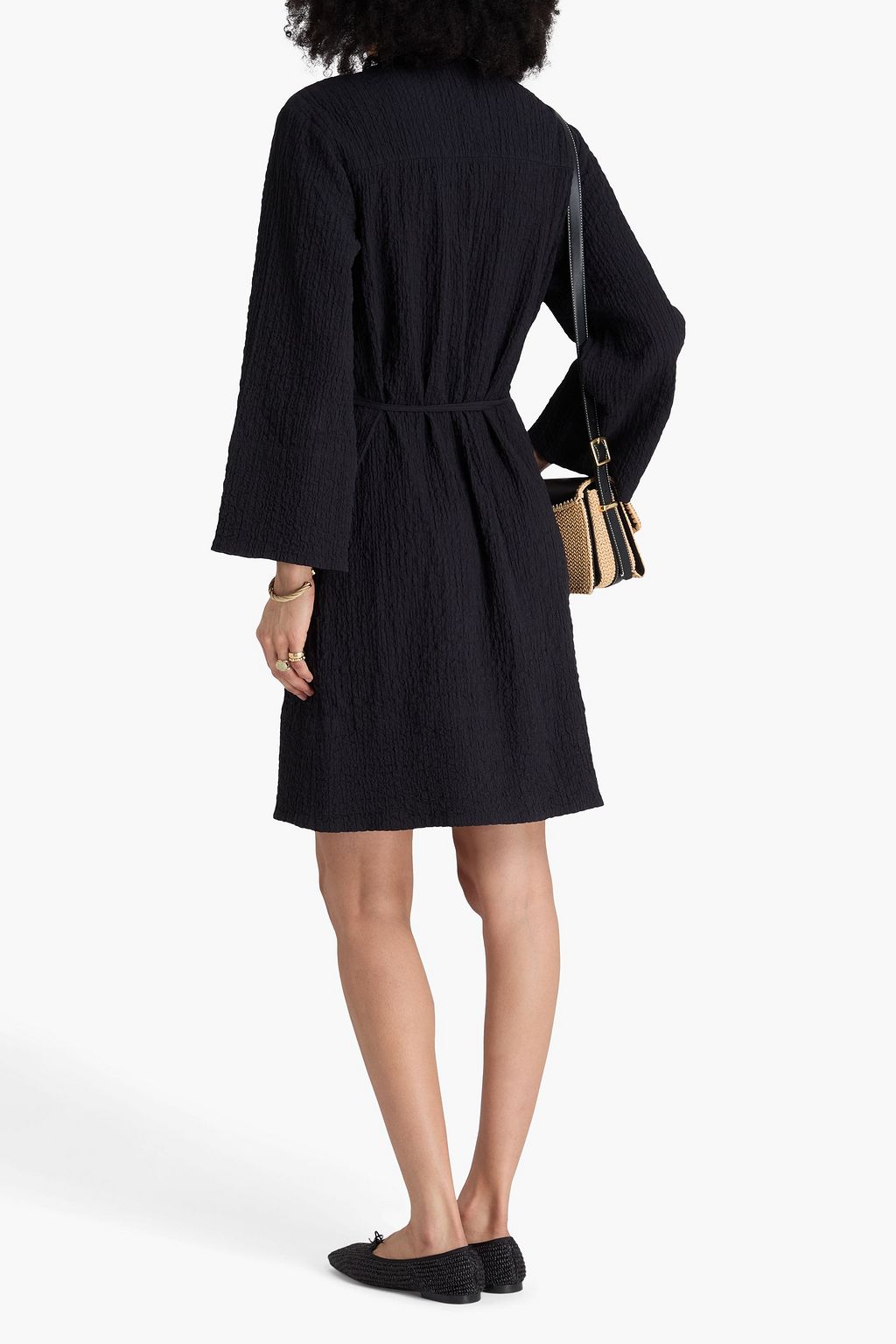 BY MALENE BIRGER فستان "ماوناس" من قماش كلوكيه و مزيج القطن بتصميم ملتف