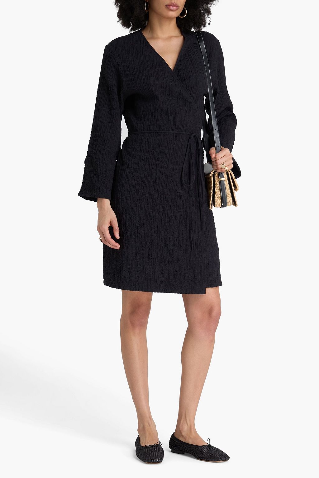 BY MALENE BIRGER فستان "ماوناس" من قماش كلوكيه و مزيج القطن بتصميم ملتف