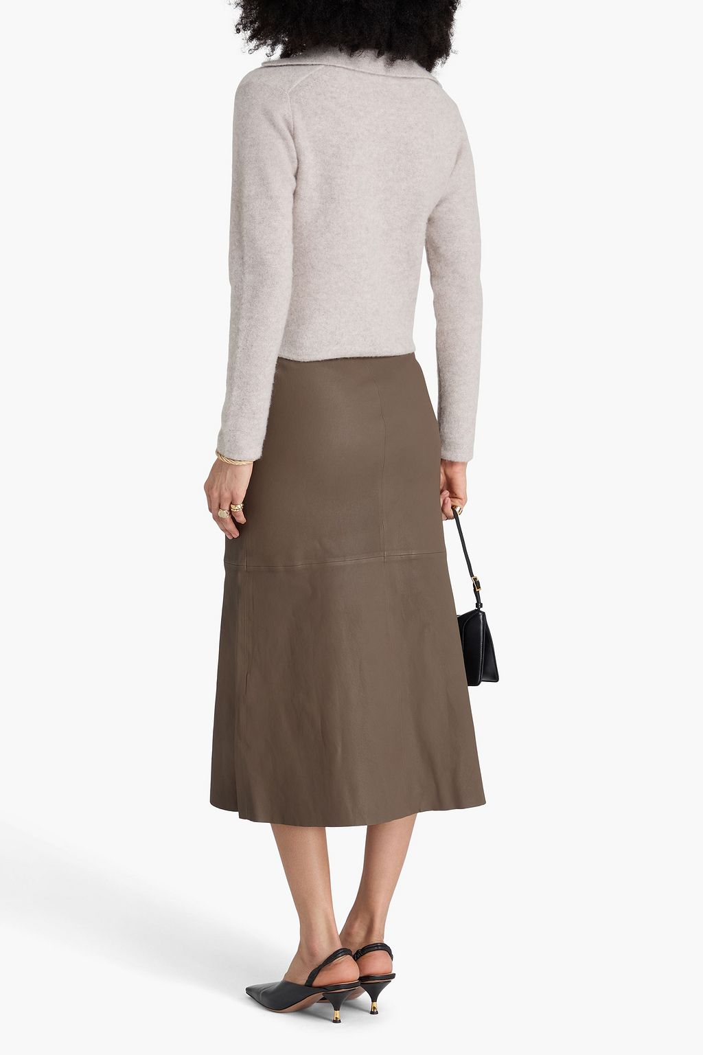 BY MALENE BIRGER レザー ミディスカート