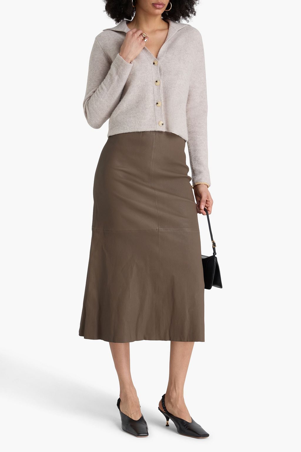 BY MALENE BIRGER レザー ミディスカート
