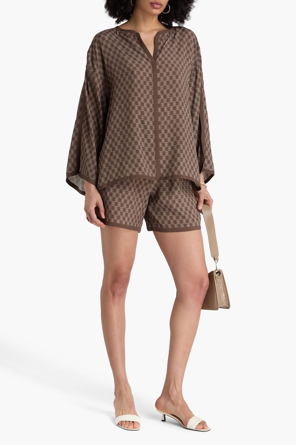 BY MALENE BIRGER Plazzo printed crepe de chine blouse