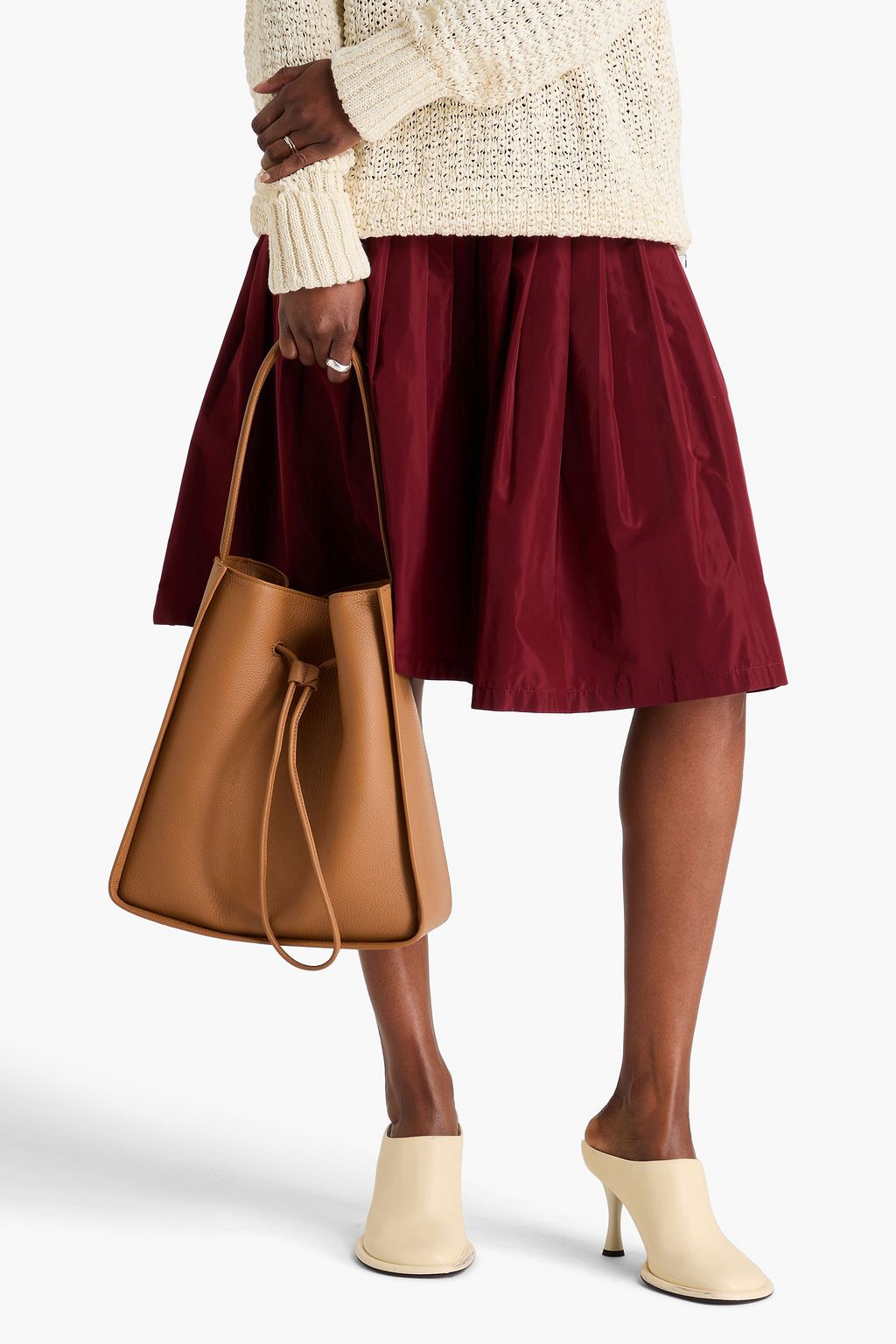 3.1 PHILLIP LIM Soleil large pebbled-leather bucket bag