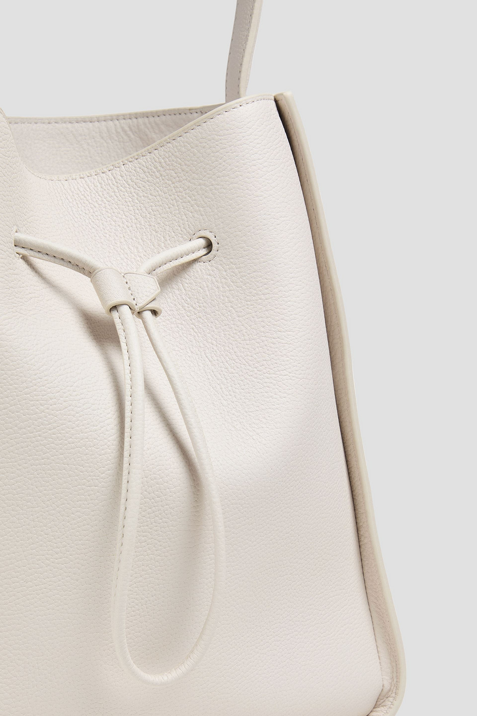 3.1 Phillip Lim Soleil Large Pebbled-leather Bucket Bag In Off-white