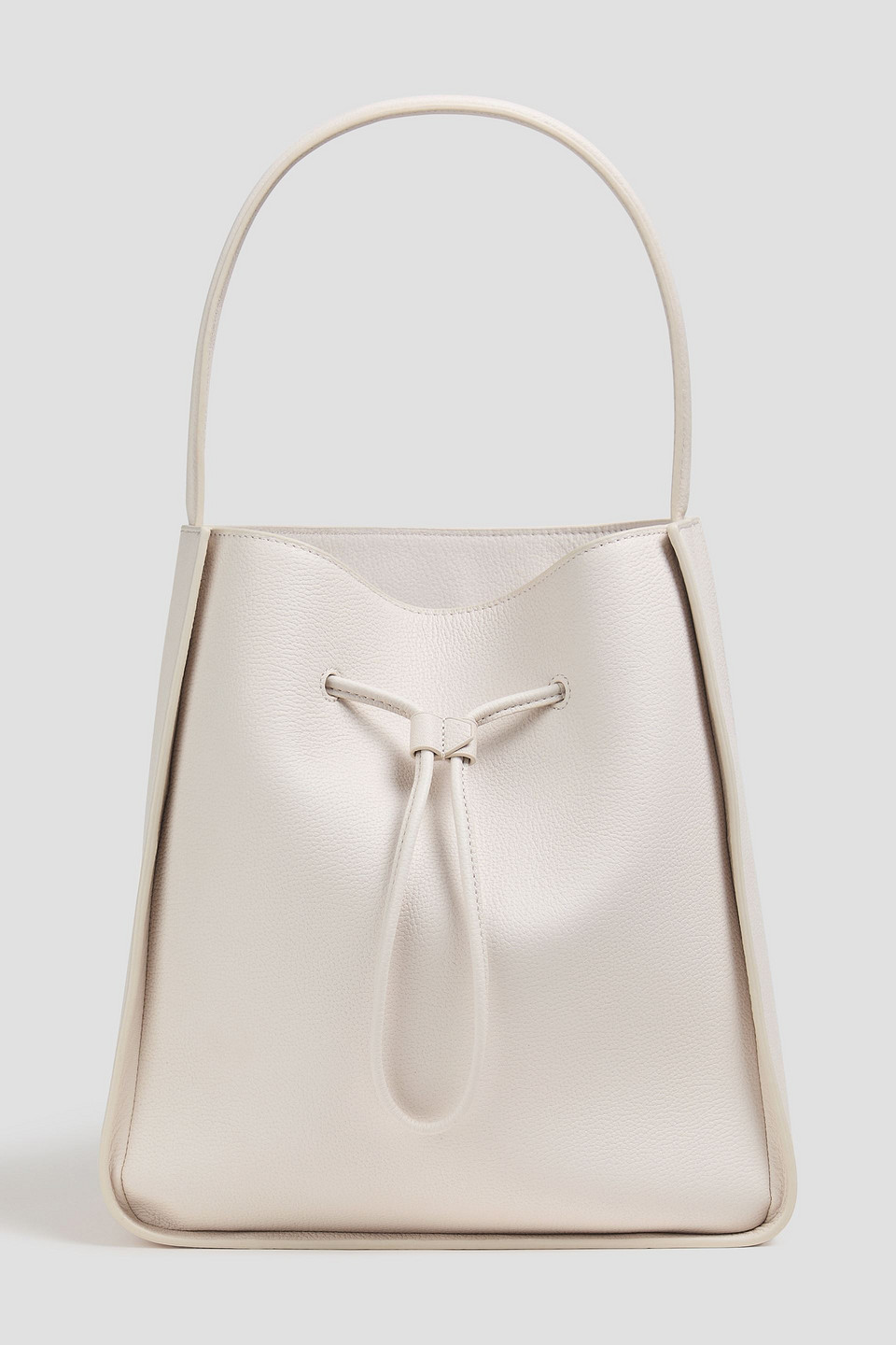 3.1 Phillip Lim Soleil Large Pebbled-leather Bucket Bag In Off-white
