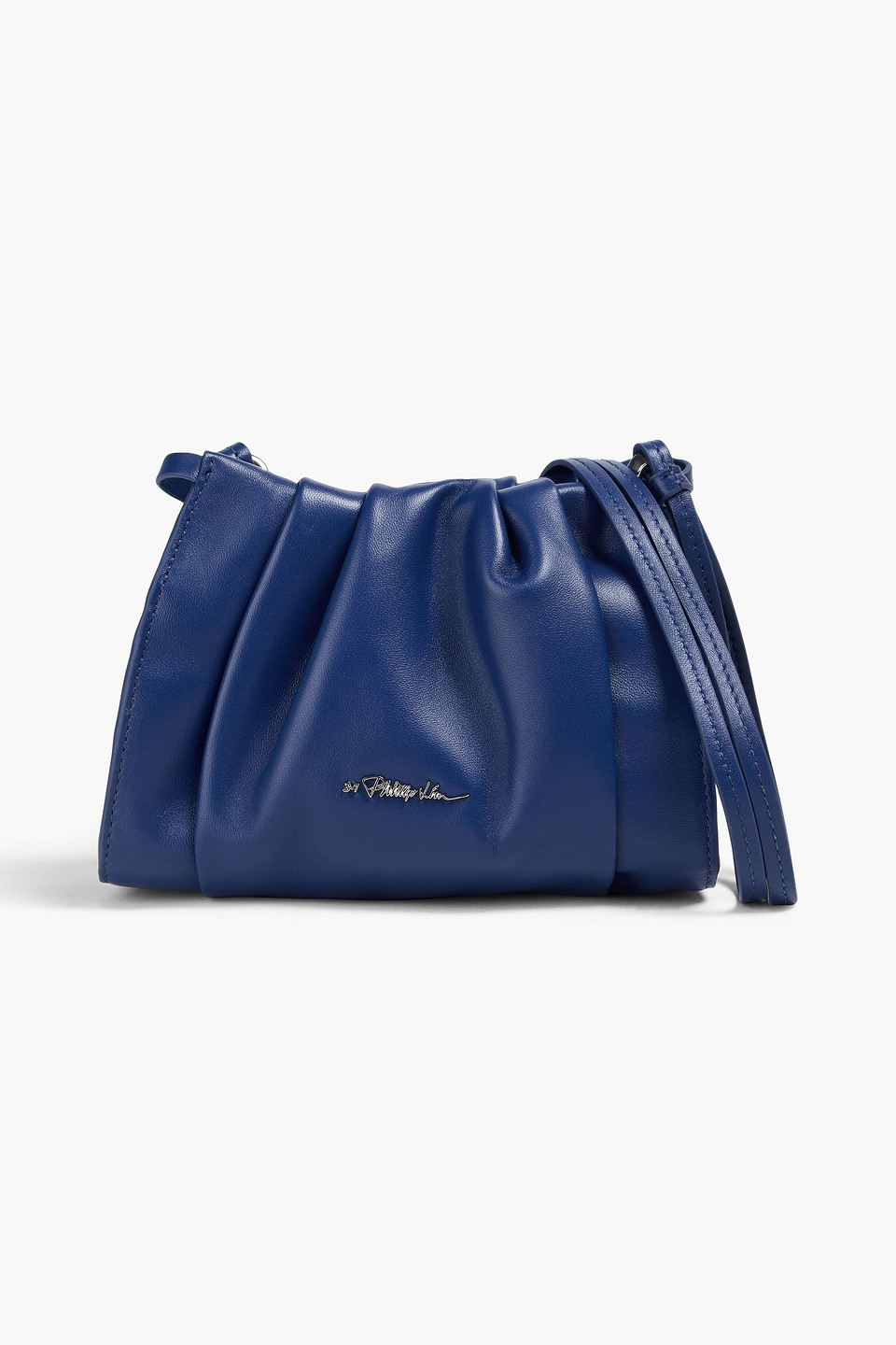 3.1 Phillip Lim Blossom Pleated Leather Cross-body Bag In Indigo