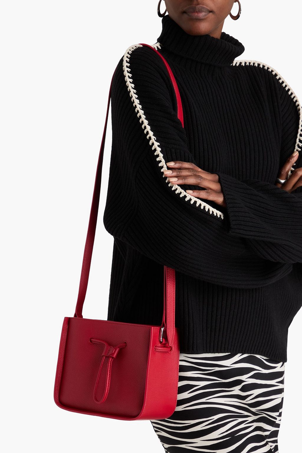 3.1 PHILLIP LIM Soleil mini pebbled-leather bucket bag