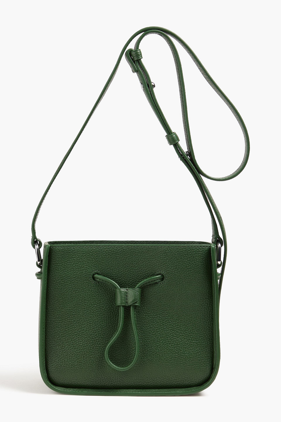 3.1 Phillip Lim Soleil Mini Pebbled-leather Bucket Bag In Forest Green