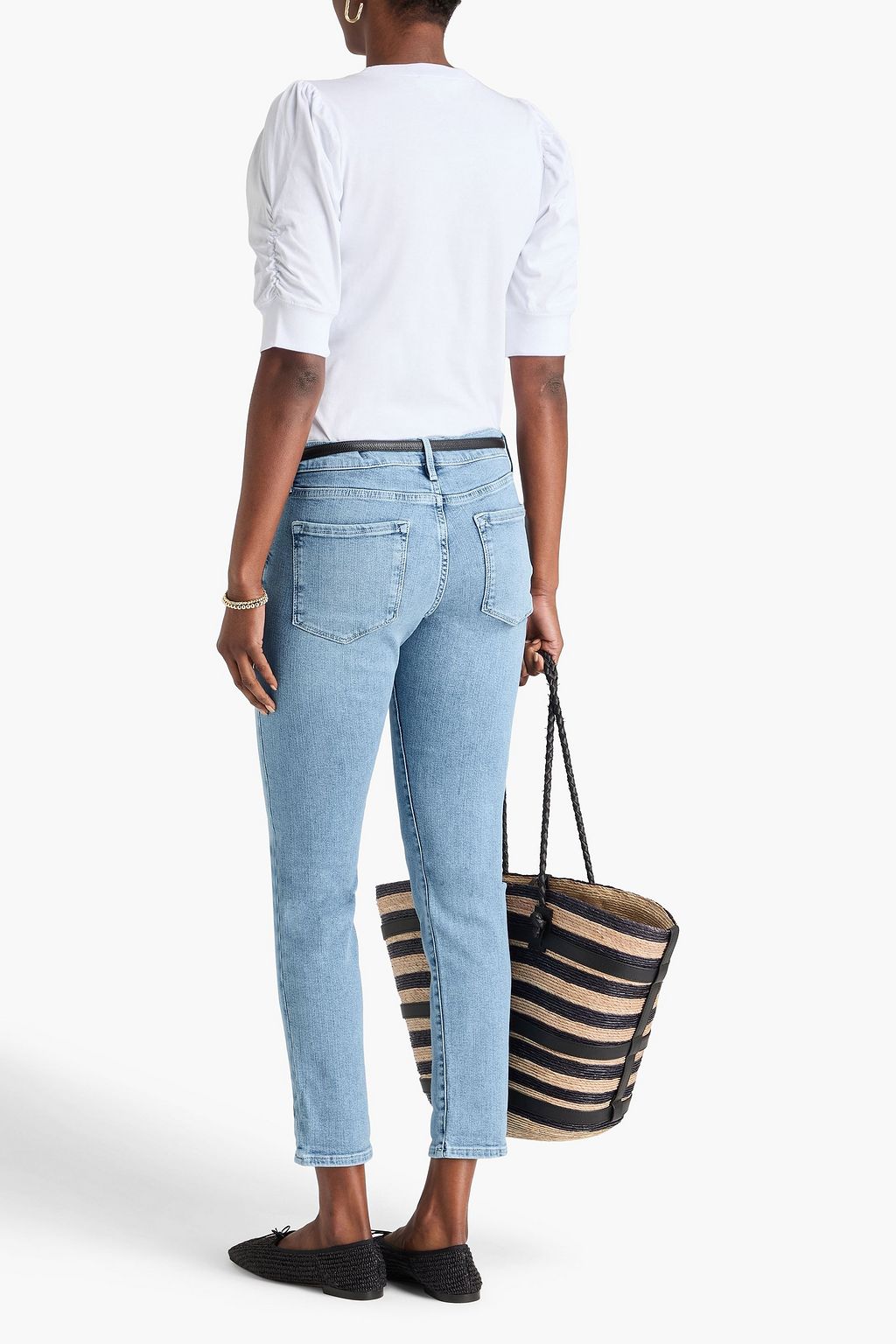 FRAME Le Garcon cropped boyfriend jeans