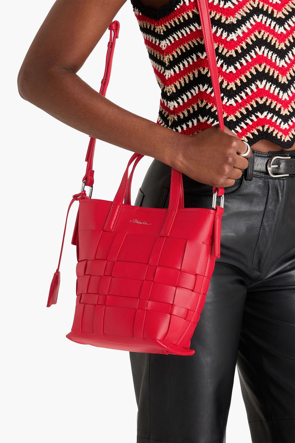 3.1 PHILLIP LIM Odita woven leather bucket bag