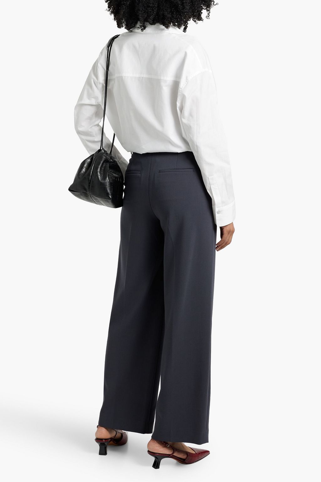 VINCE. Cotton-poplin shirt