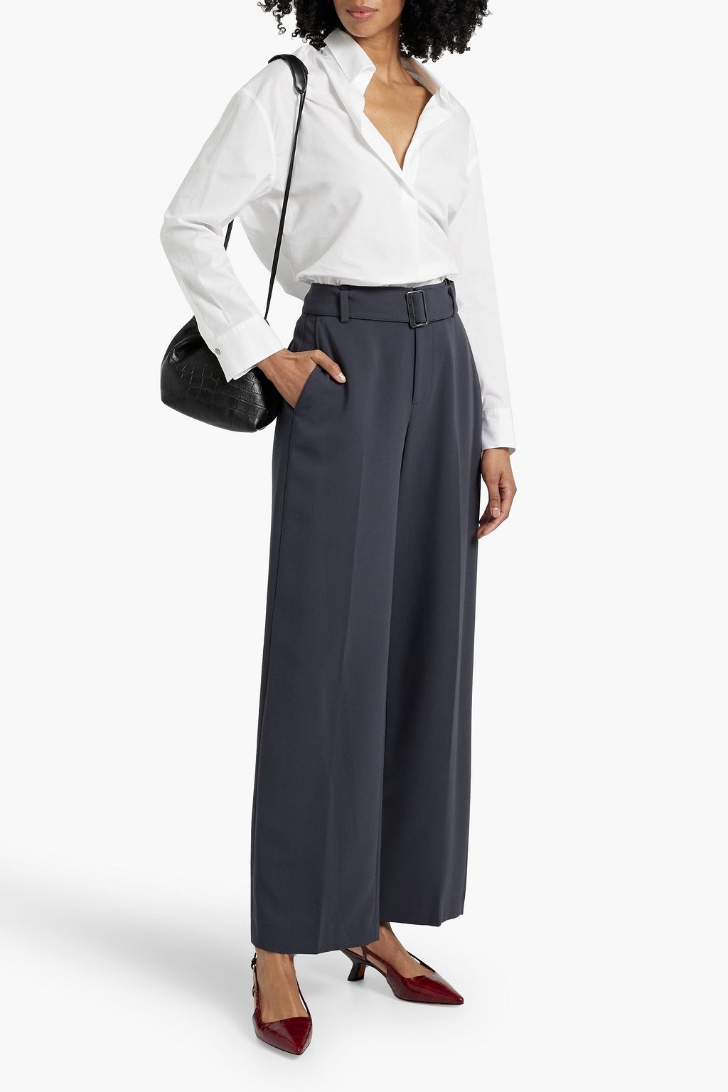VINCE. Cotton-poplin shirt
