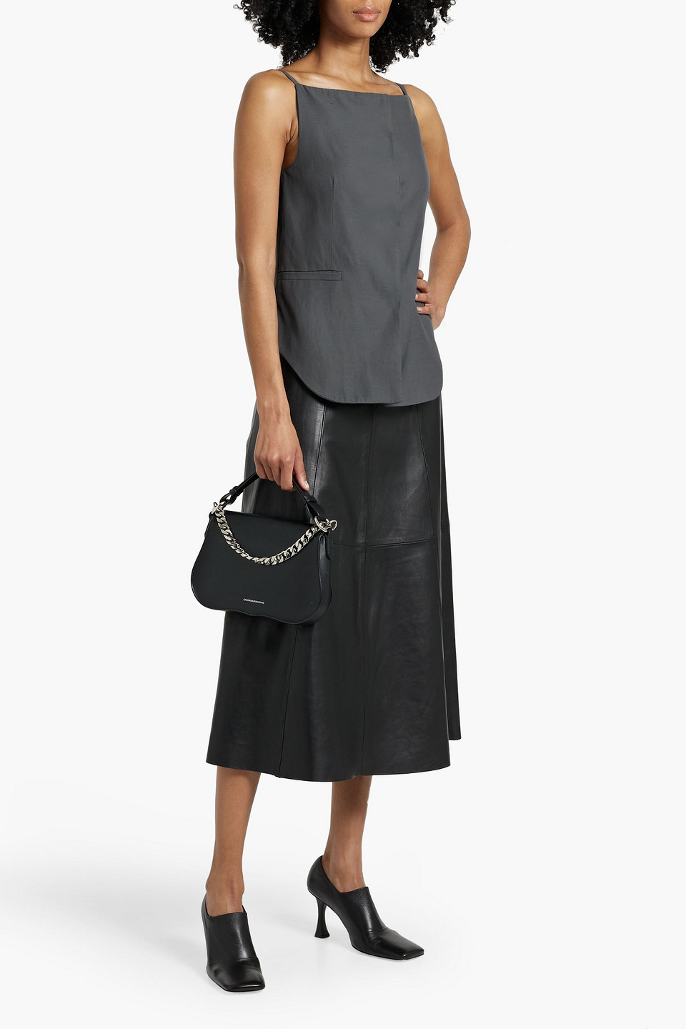 LOULOU STUDIO MIHANT GRAIN DE POUDRE TOP