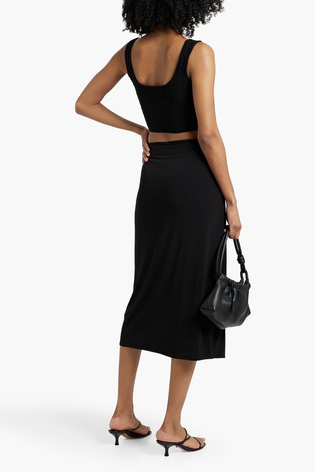 LOULOU STUDIO Iris cropped cable-knit wool and cashmere-blend tank