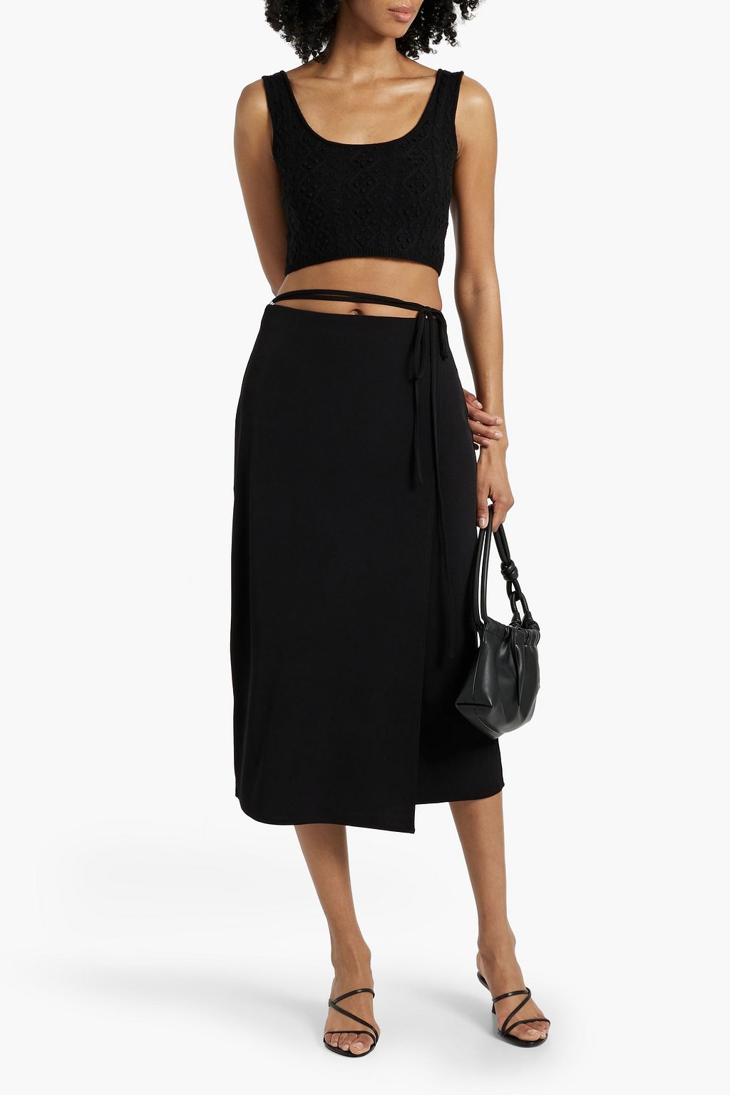 LOULOU STUDIO Iris cropped cable-knit wool and cashmere-blend tank