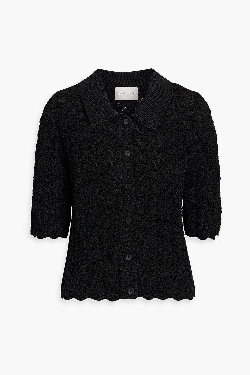 Adria crocheted cotton cardigan