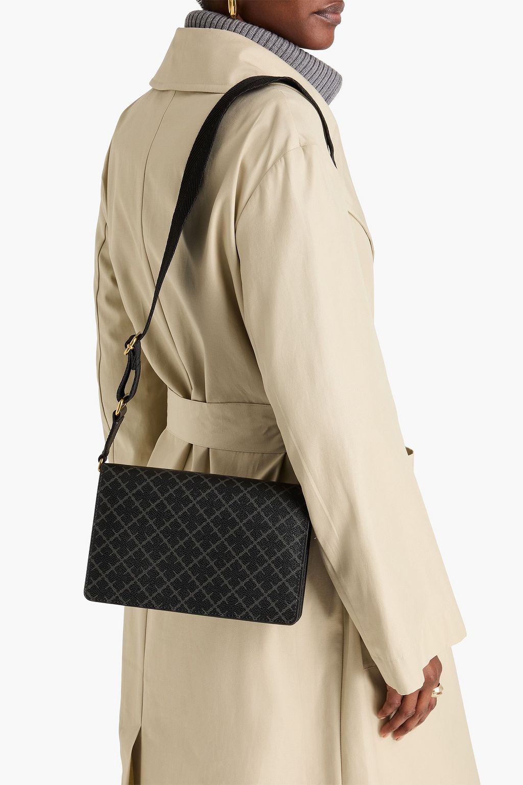 BY MALENE BIRGER حقيبة كتف مزينة بطبعات من "لوينا"