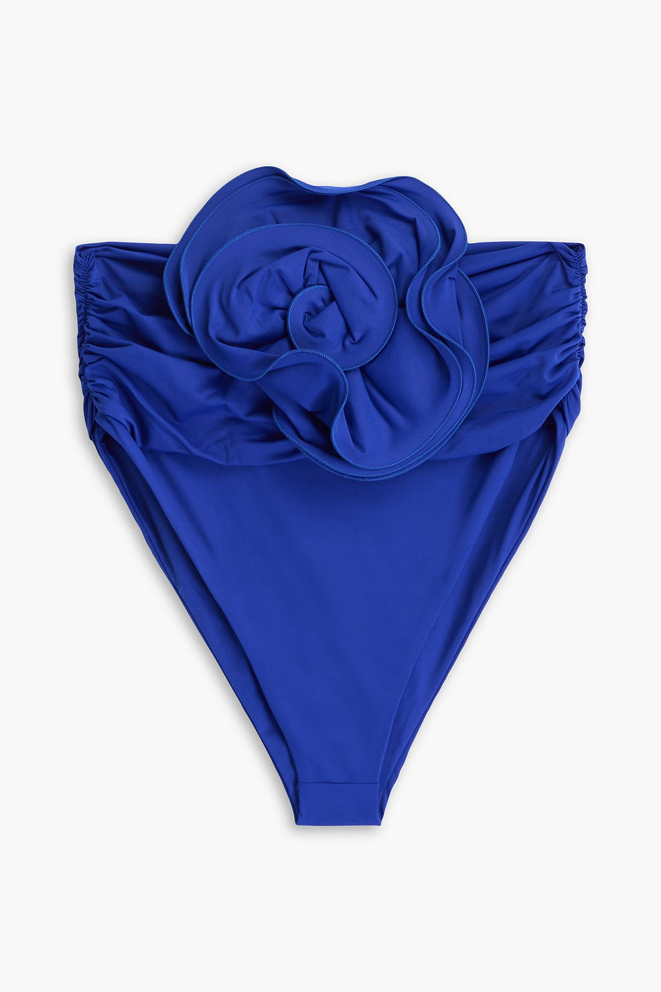 Magda Butrym Floral-appliquéd Bikini Briefs In Bright Blue