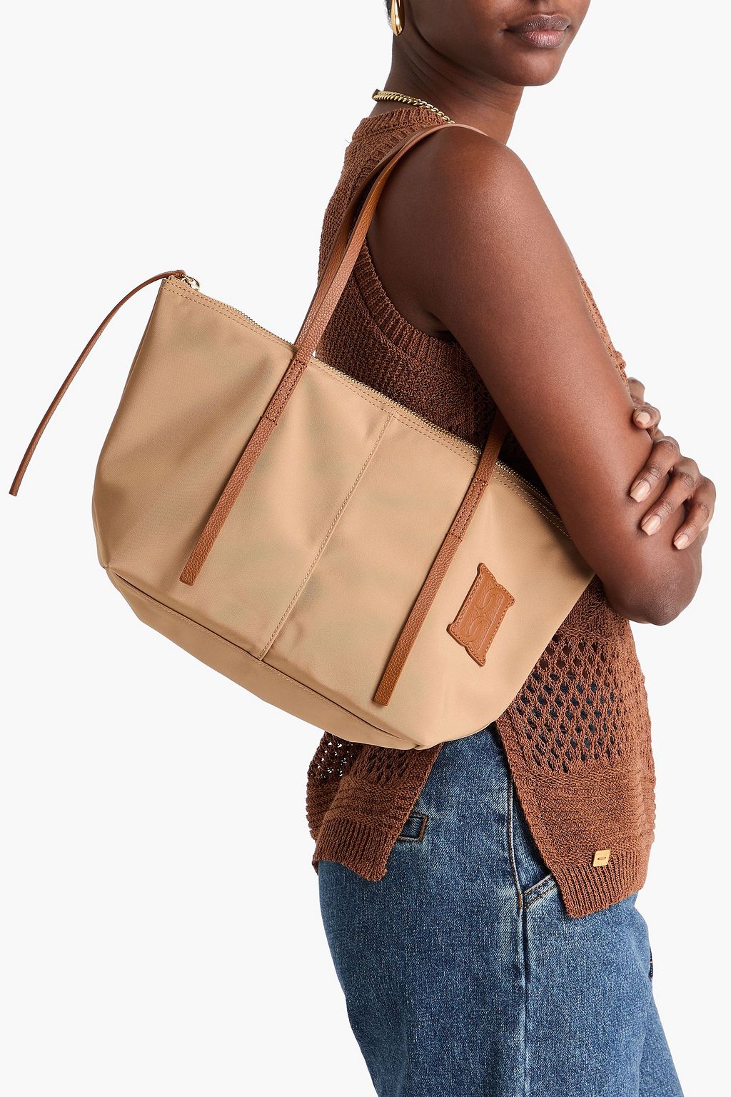 BY MALENE BIRGER Nabella leather-trimmed shell tote