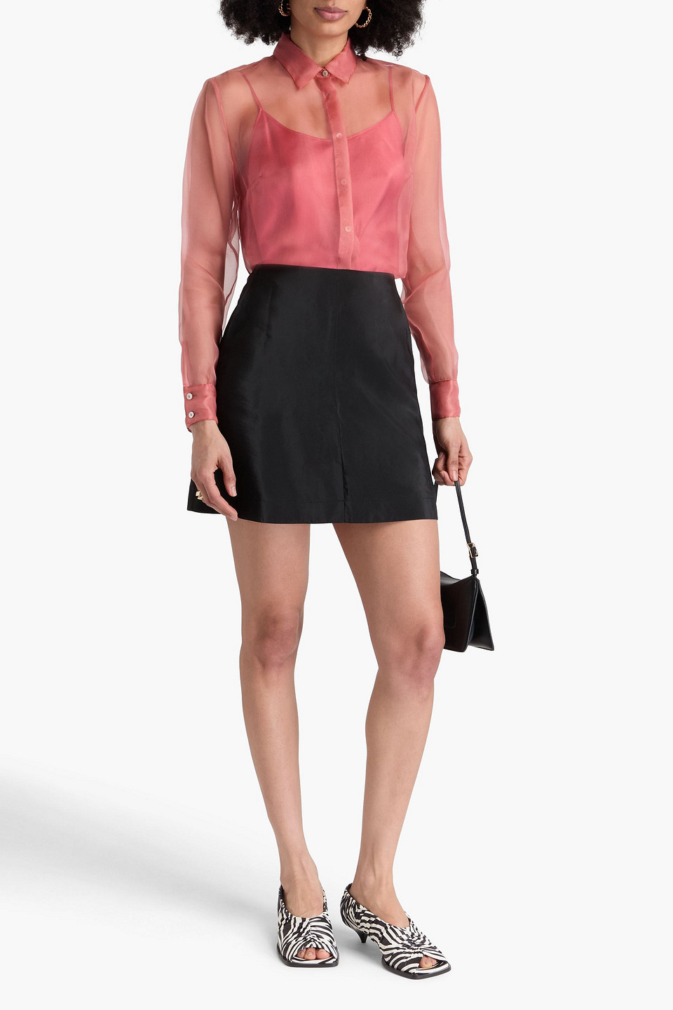 BY MALENE BIRGER ISABELE TAFFETA MINI SKIRT