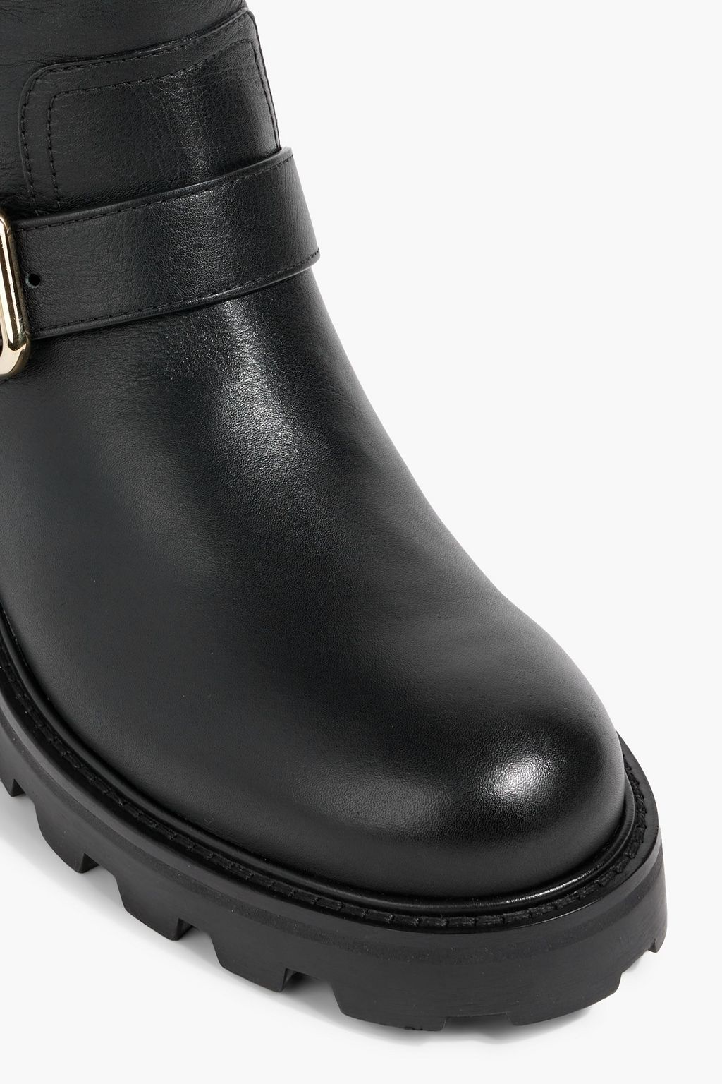 JIMMY CHOO Biker II leather combat boots