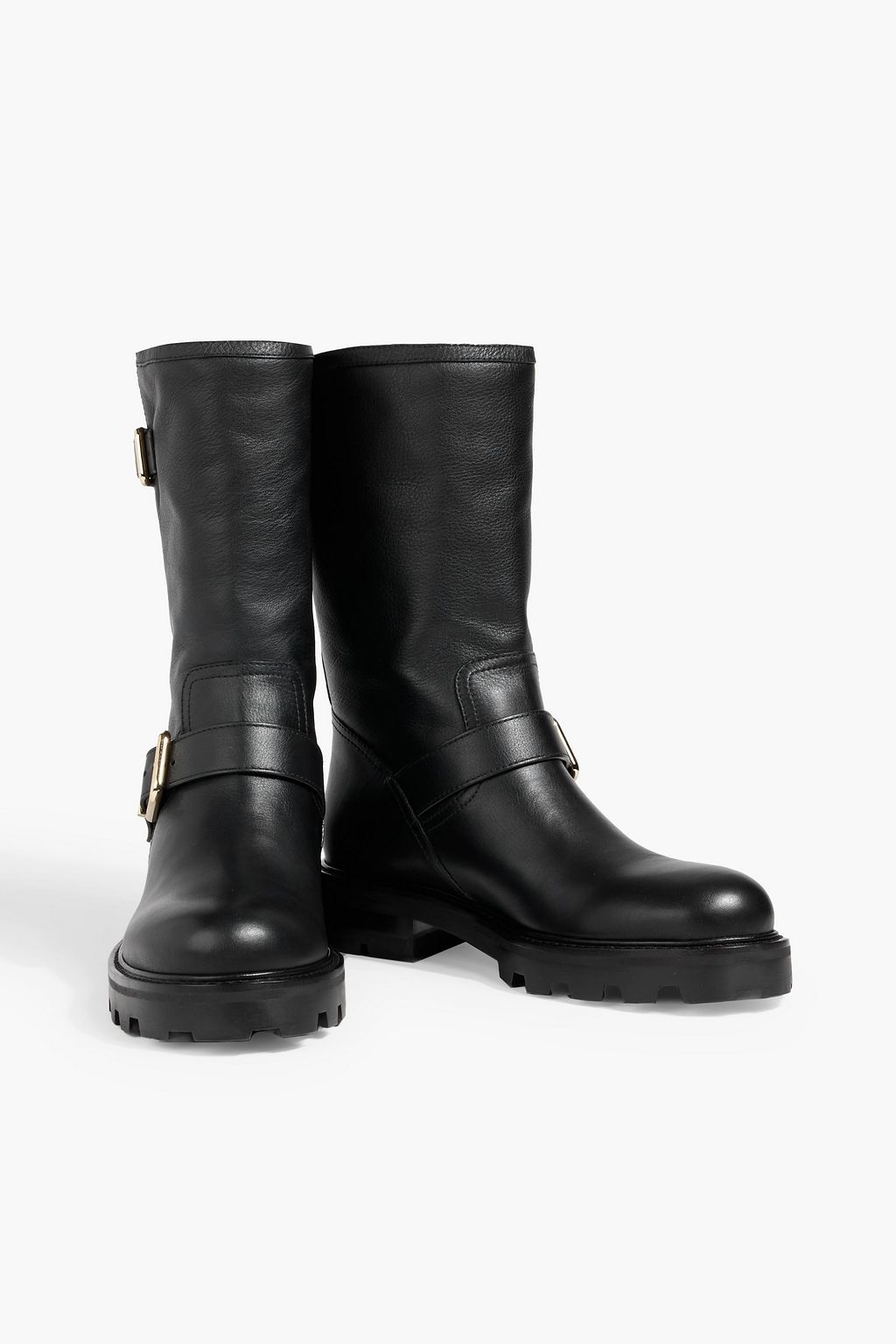 JIMMY CHOO Biker II leather combat boots
