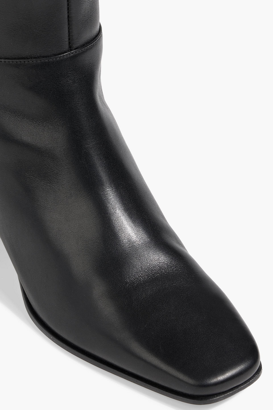 Jimmy Choo Loren 45 Leather Over-the-knee Boots In Black