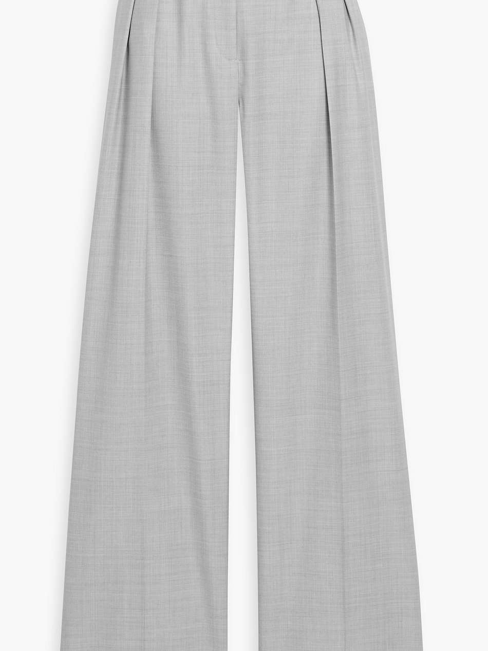 sbiru pleated wool-twill wide-leg pants