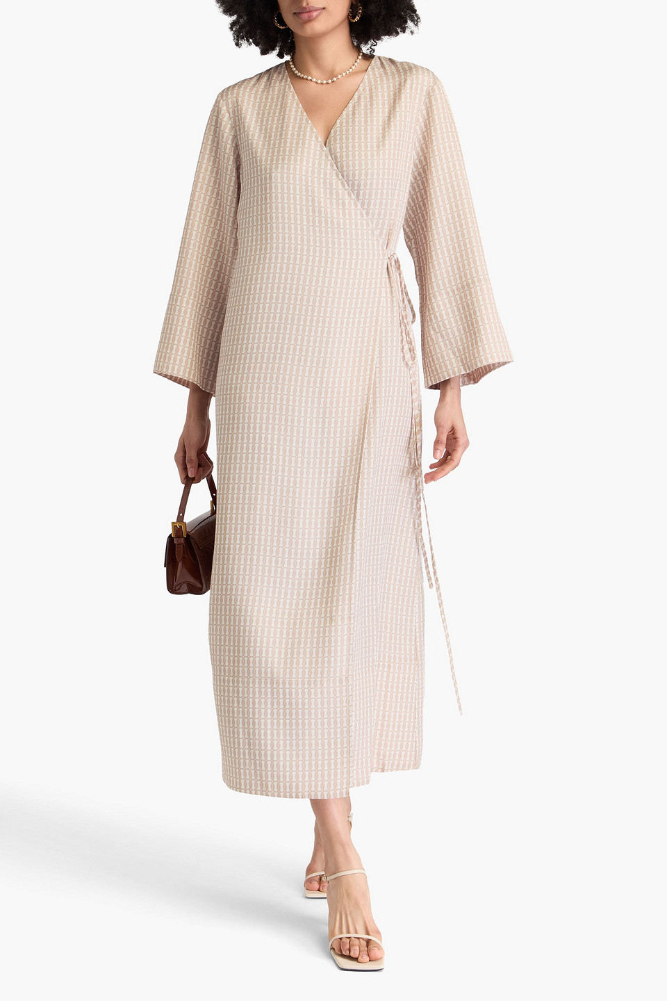 BY MALENE BIRGER MANISSA PRINTED TWILL MAXI WRAP DRESS