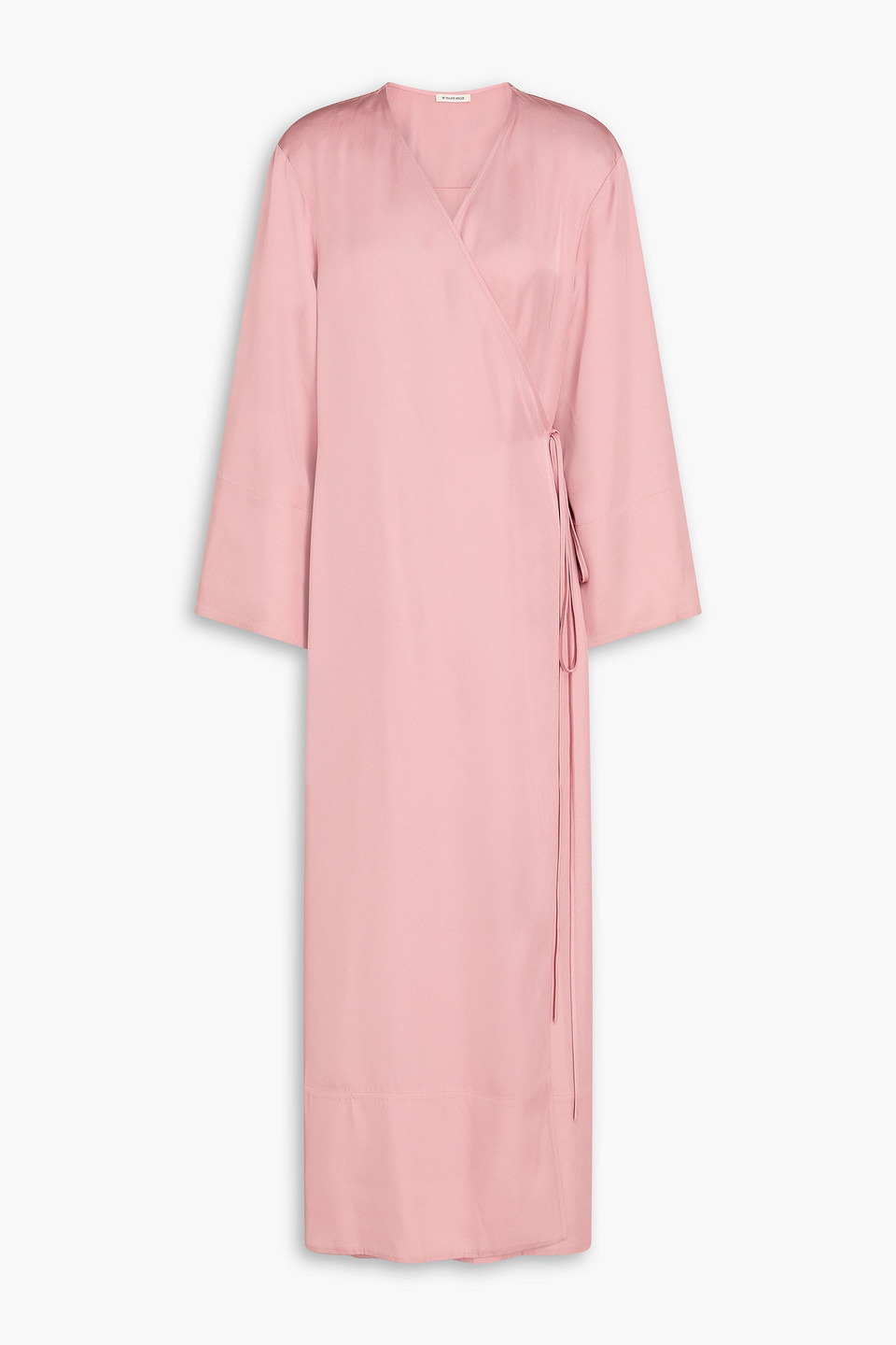 By Malene Birger Manissa Twill Maxi Wrap Dress In Baby Pink