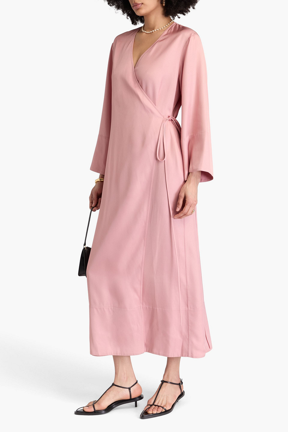 BY MALENE BIRGER MANISSA TWILL MAXI WRAP DRESS