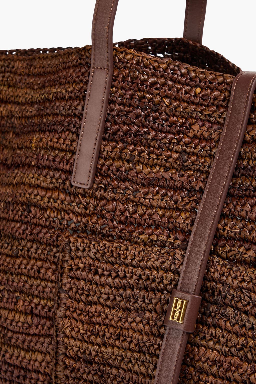 BY MALENE BIRGER Palla leather-trimmed straw tote