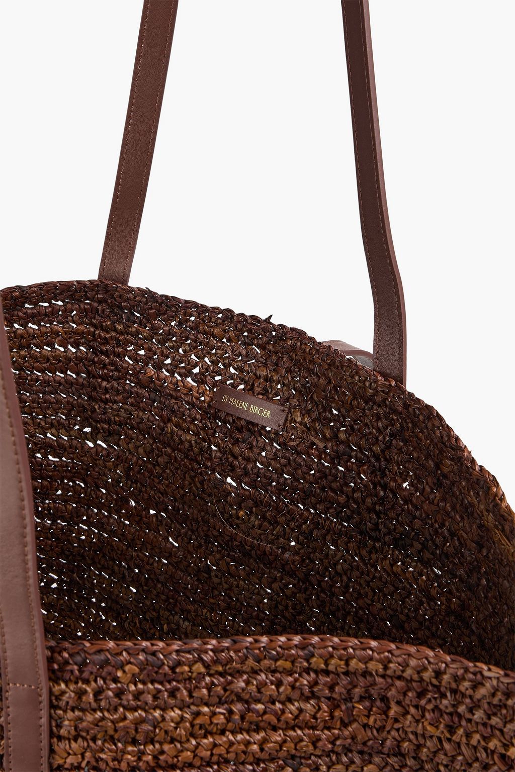 BY MALENE BIRGER Palla leather-trimmed straw tote