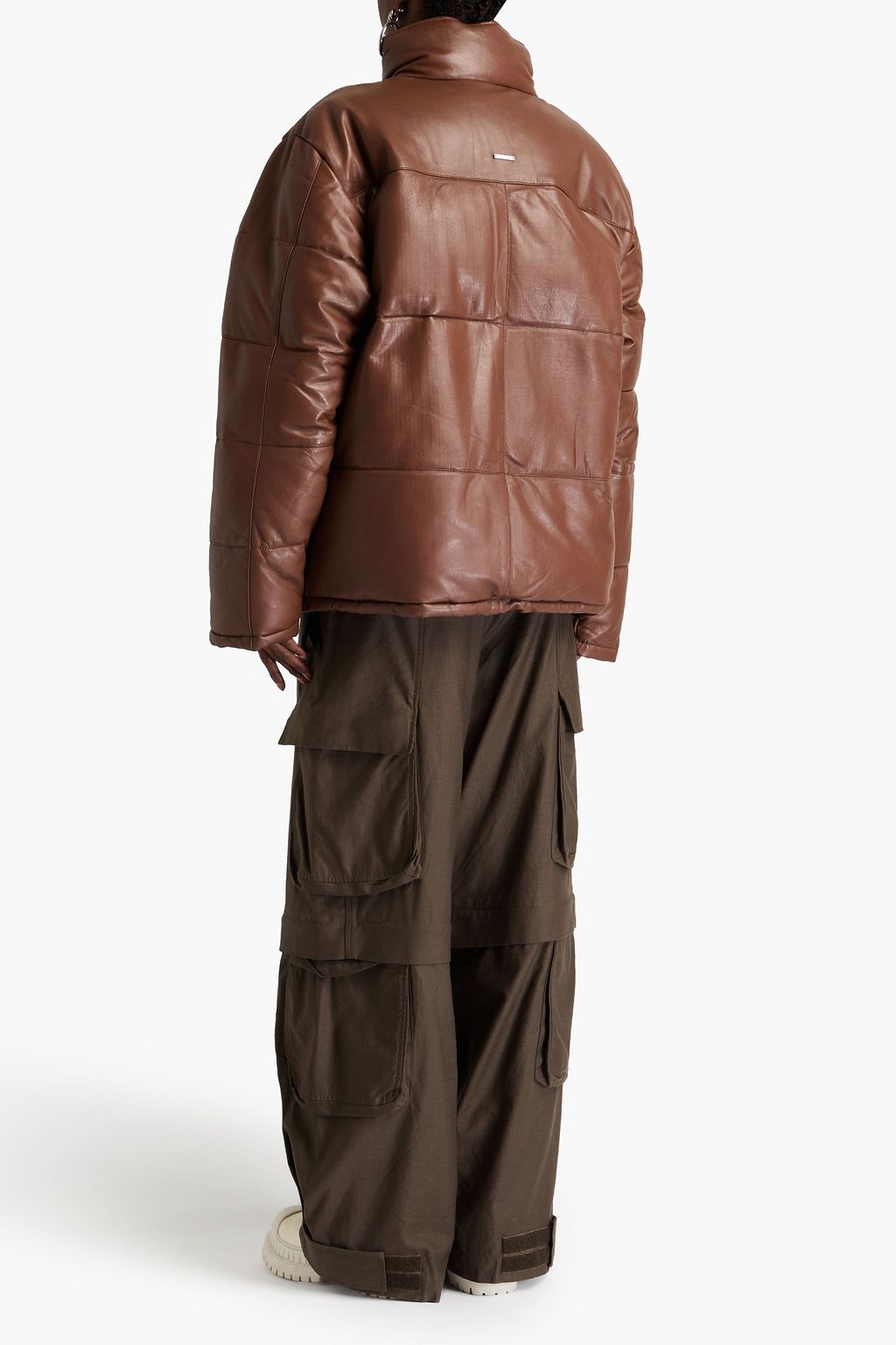 DEADWOOD Denver quilted padded leather jacket