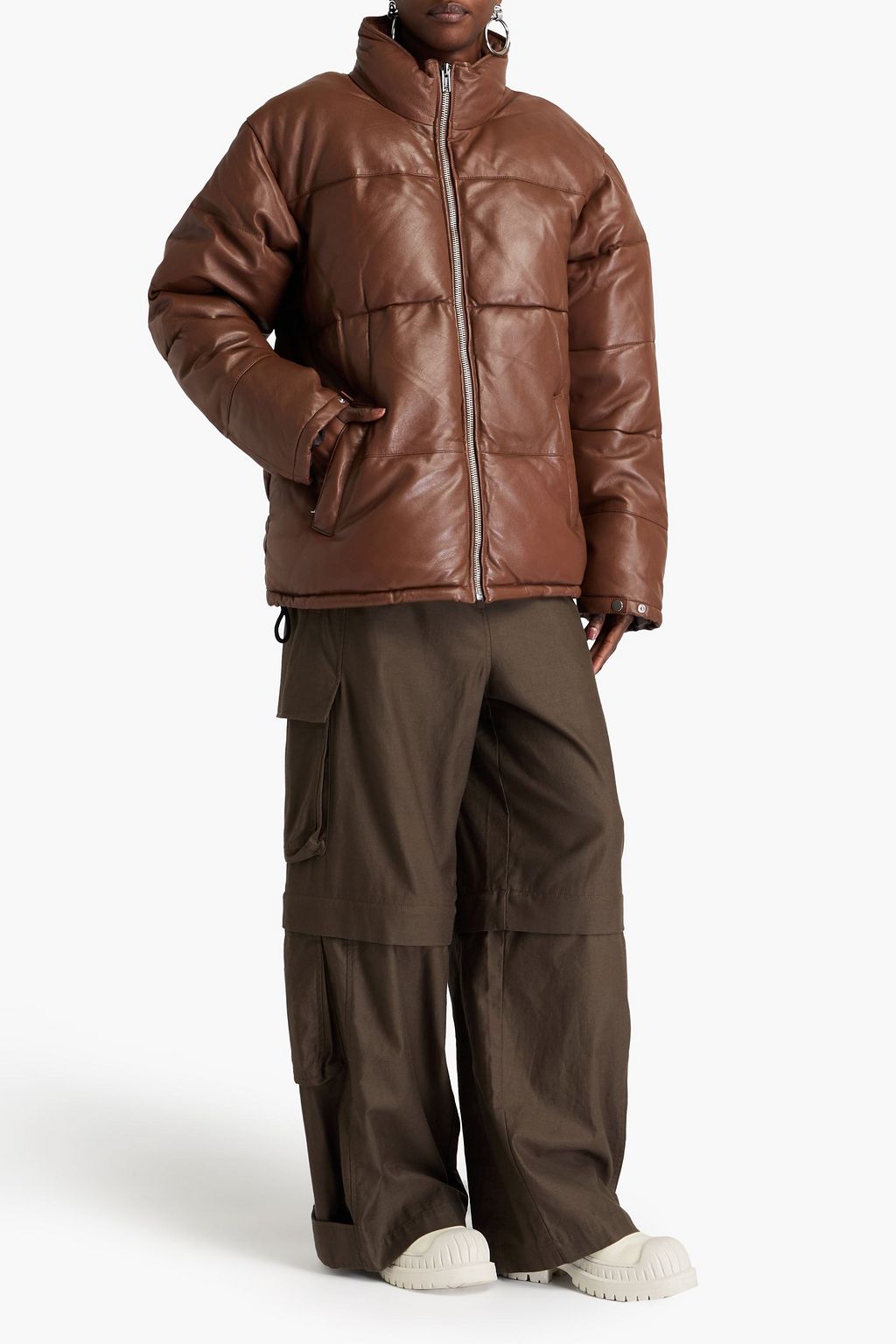 DEADWOOD Denver quilted padded leather jacket