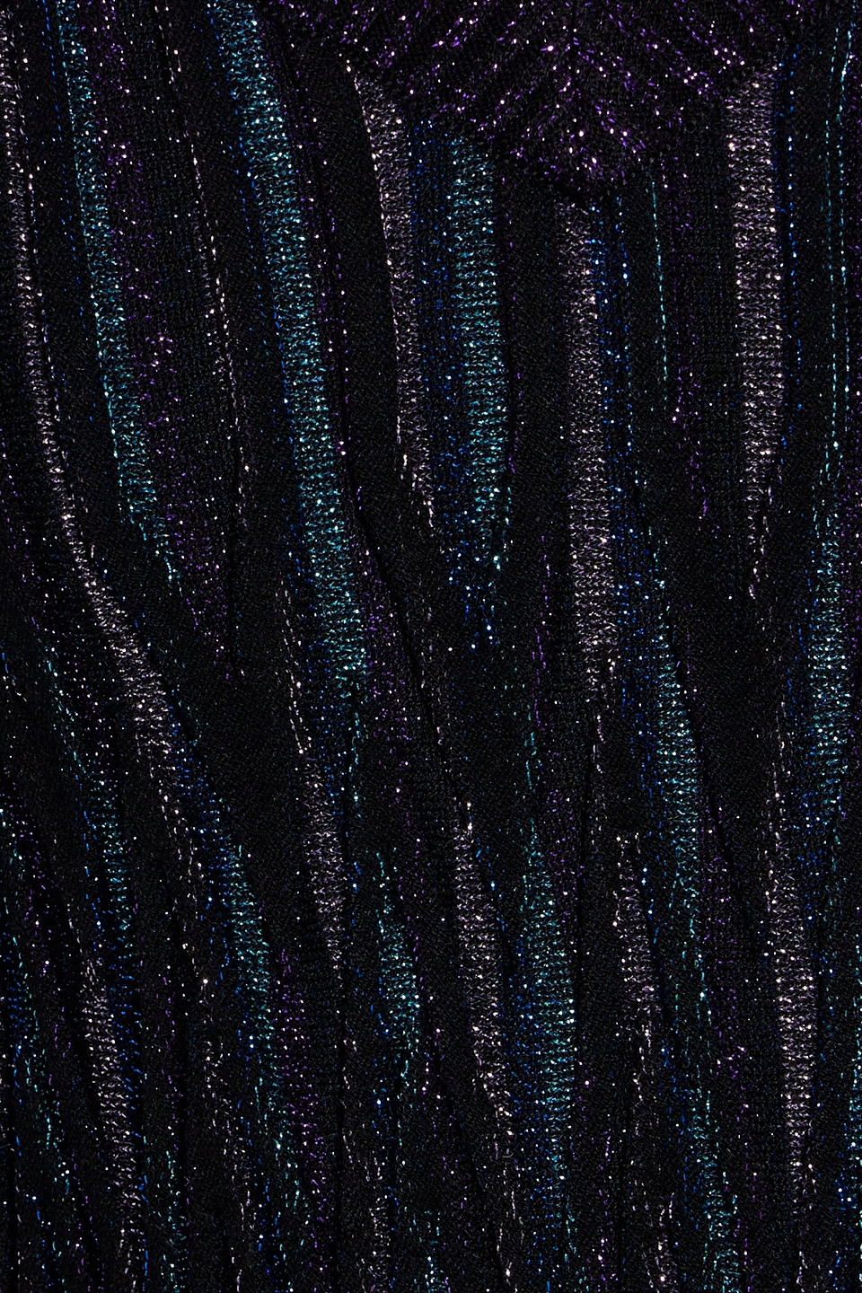 Missoni Metallic-threading Knitted Jumper In Purple