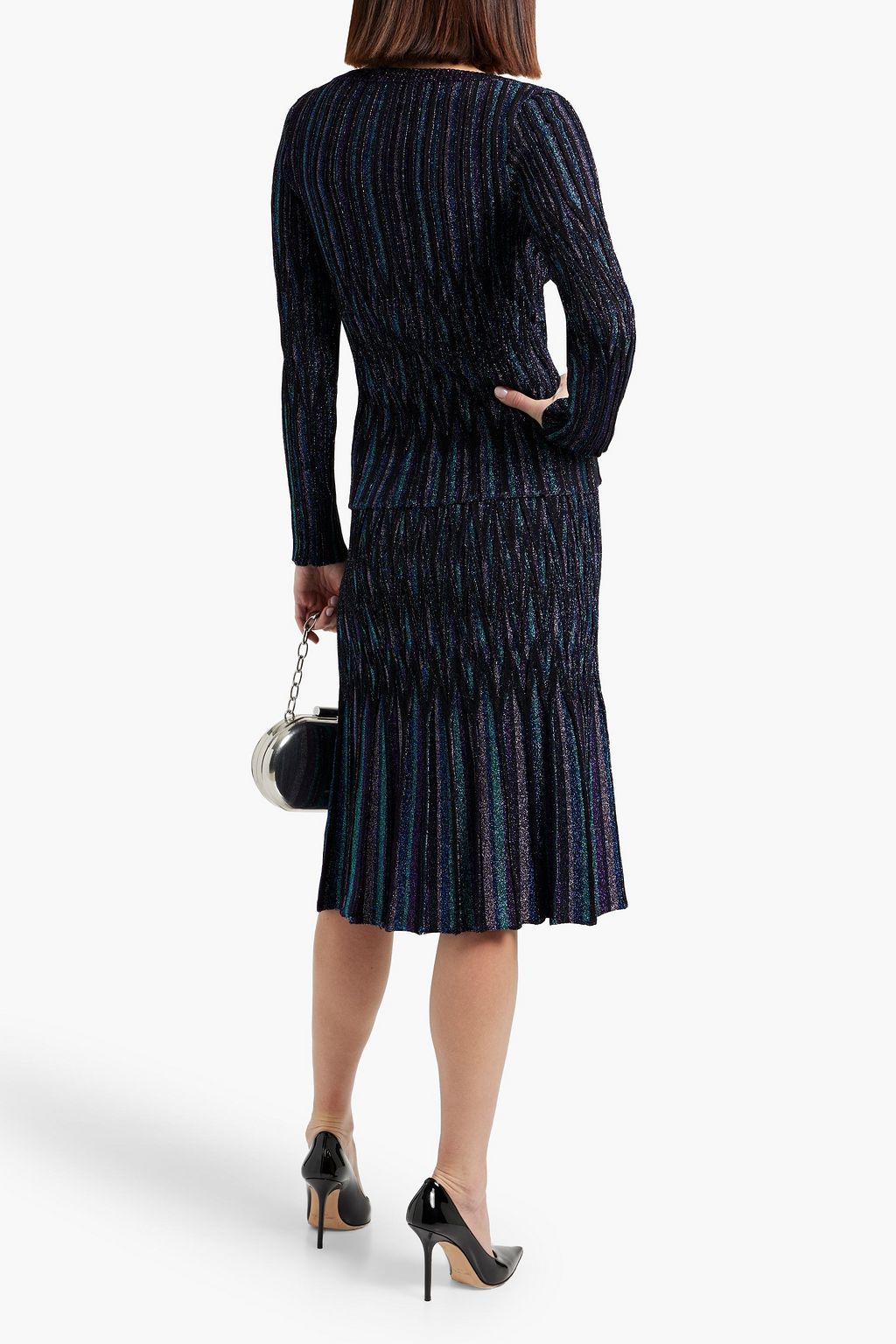 MISSONI Metallic jacquard-knit sweater