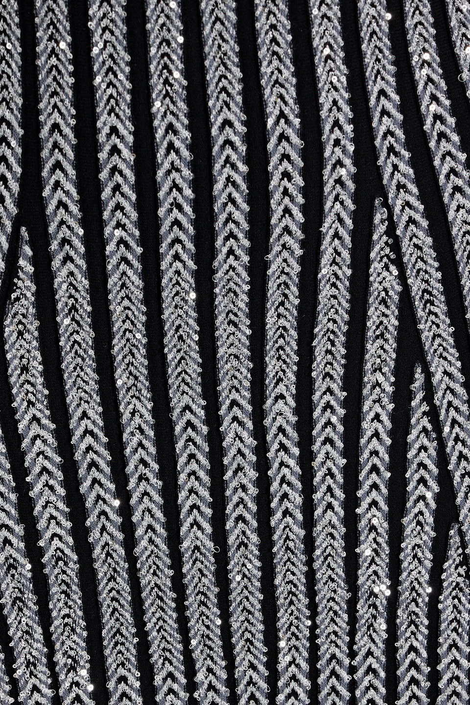 Missoni Sequin-embellished Ribbed-knit Mini Dress In Silver