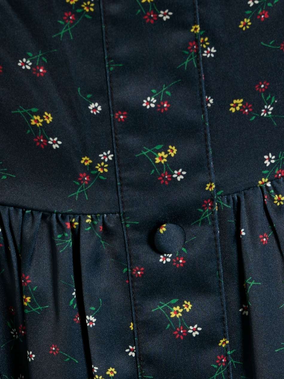 laura floral-print satin midi dress