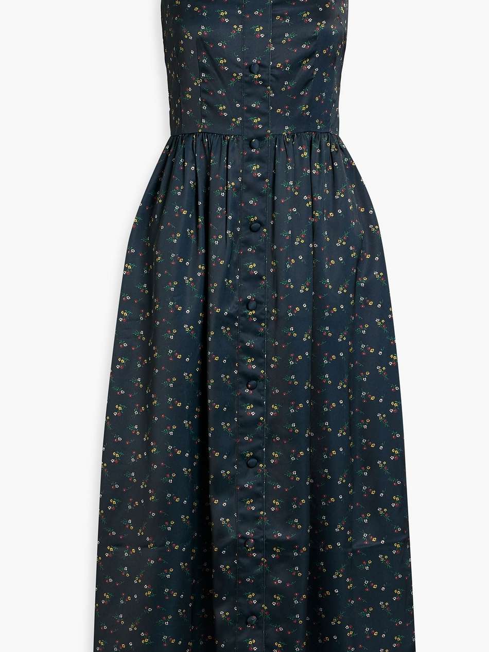 laura floral-print satin midi dress