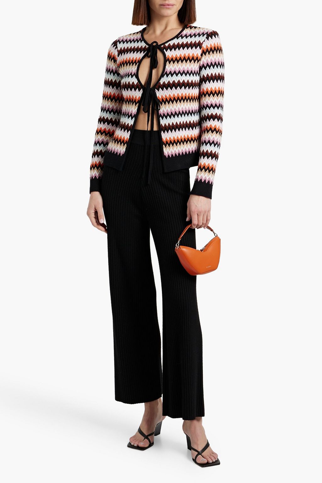 MISSONI Jacquard-knit wool cardigan