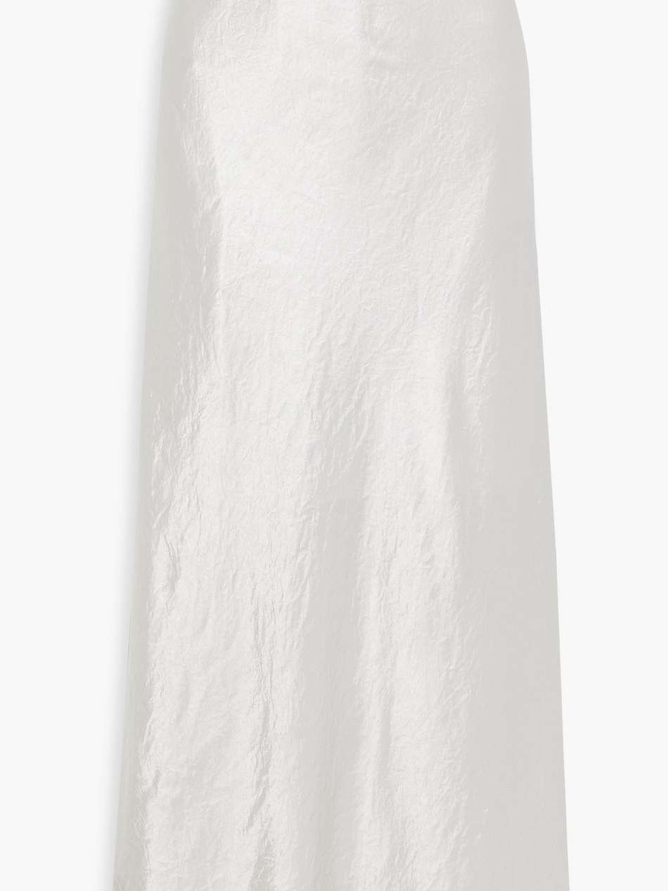 crinkled-satin maxi skirt