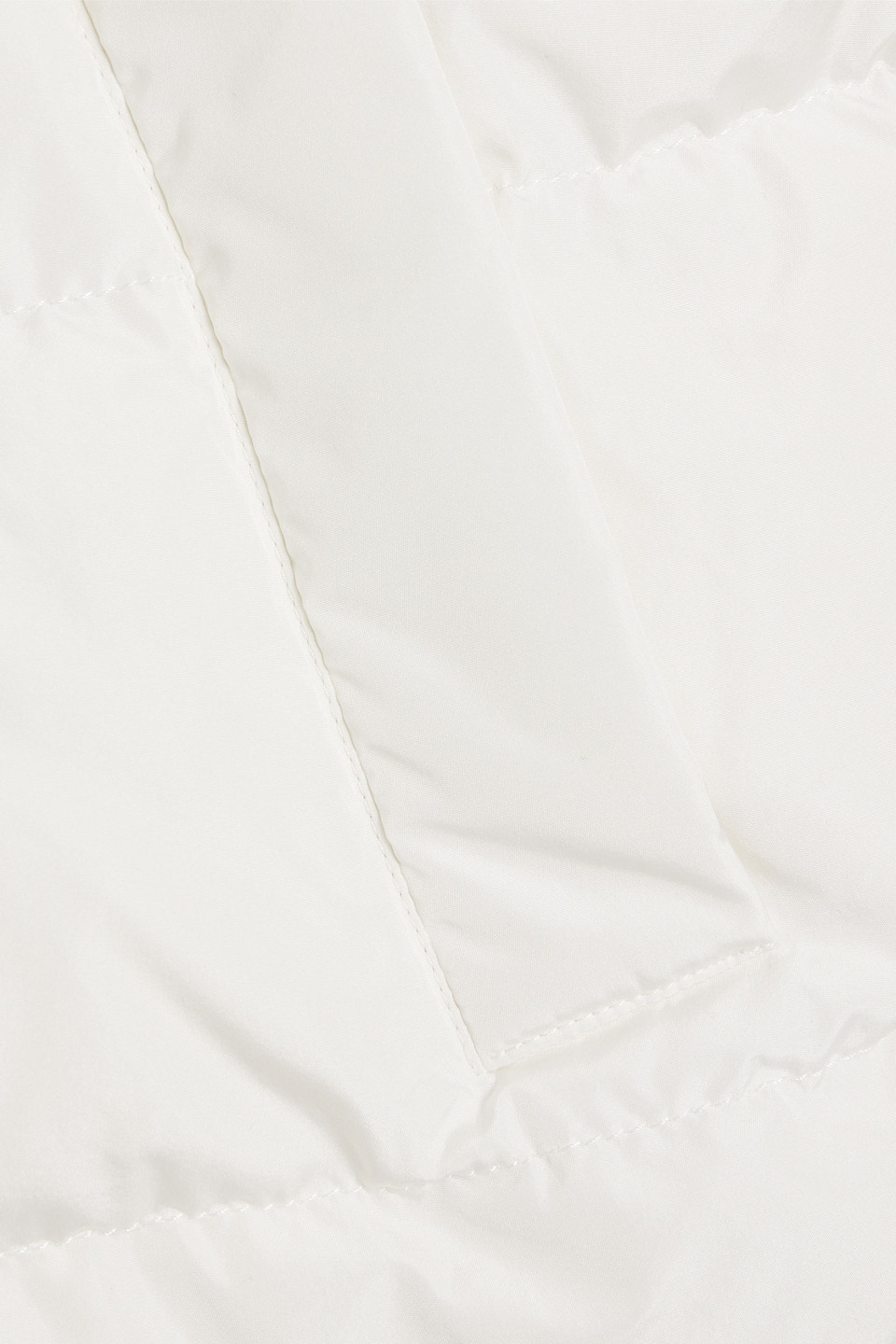 Max Mara Quilted Shell Jacket In White